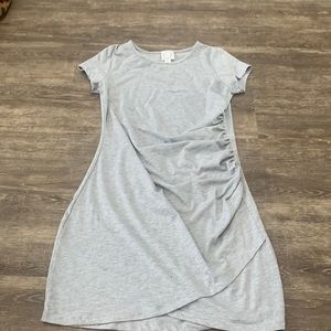 Blue rain grey side tucked T-shirt dress size  xsmall